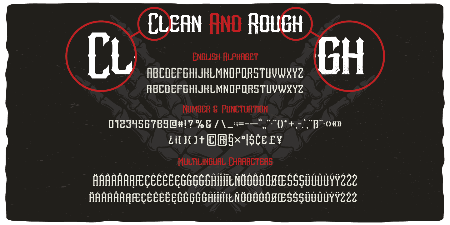 Example font Metal Core #7
